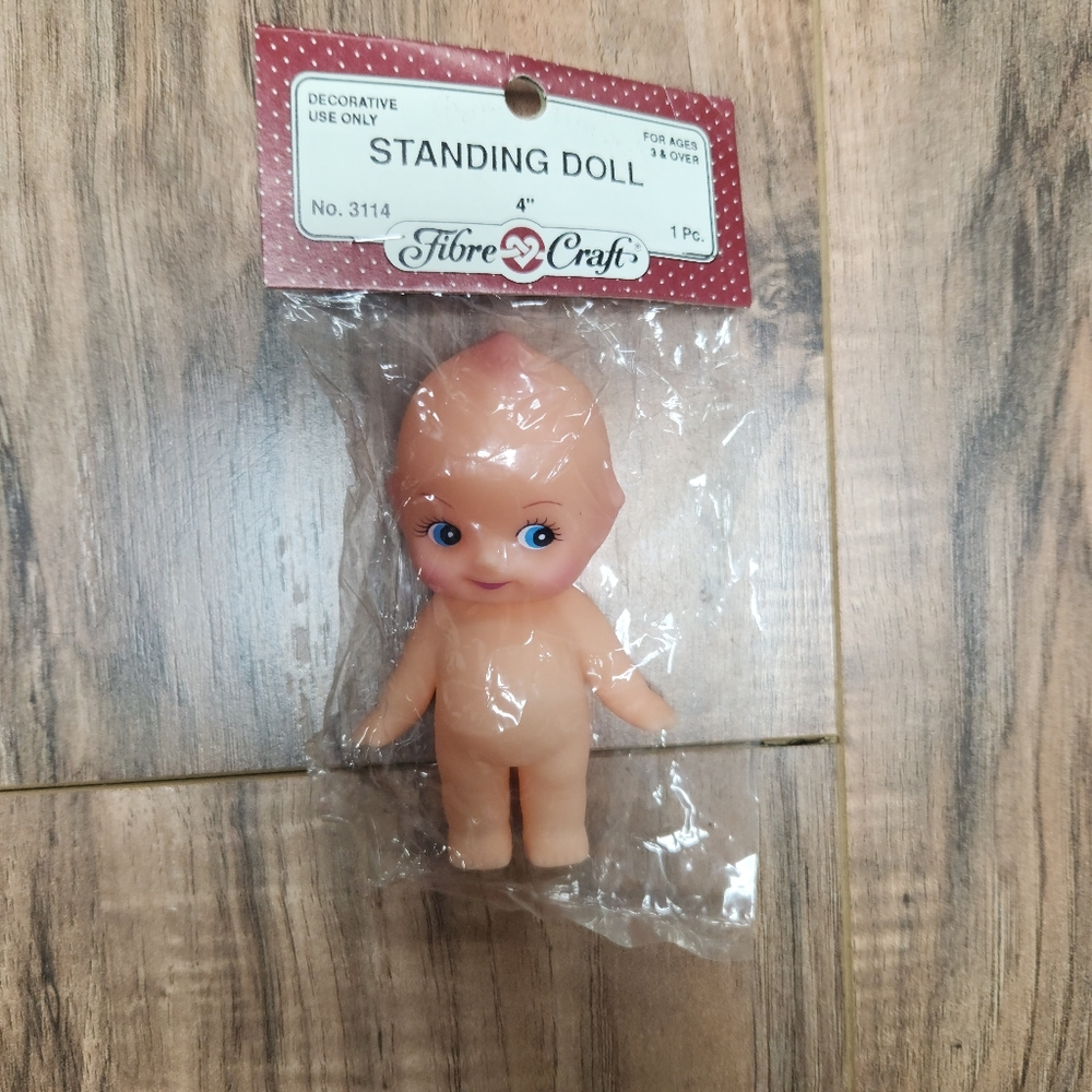 fibre craft vintage standing doll #3114